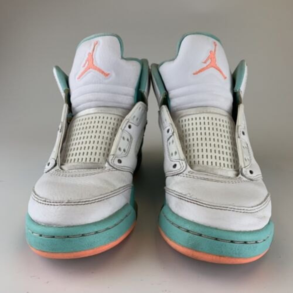 Air Jordan 5 Retro Light Aqua 2018 440892-100 Size 3.5 Women’s Size 5 - Picture 3 of 12